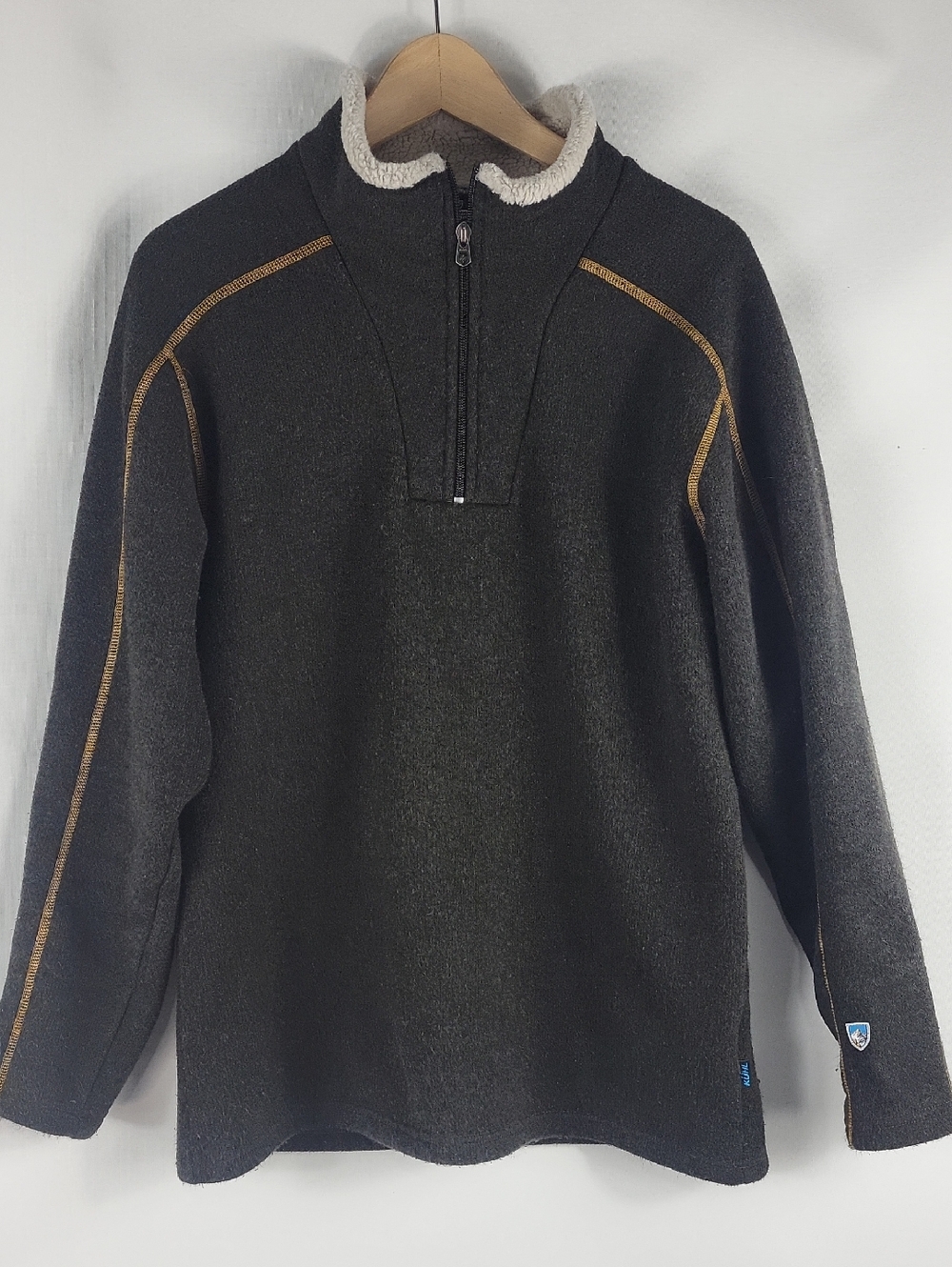 KUHL Men's Fleece 1/4 Zip Pullover Sweater Medium